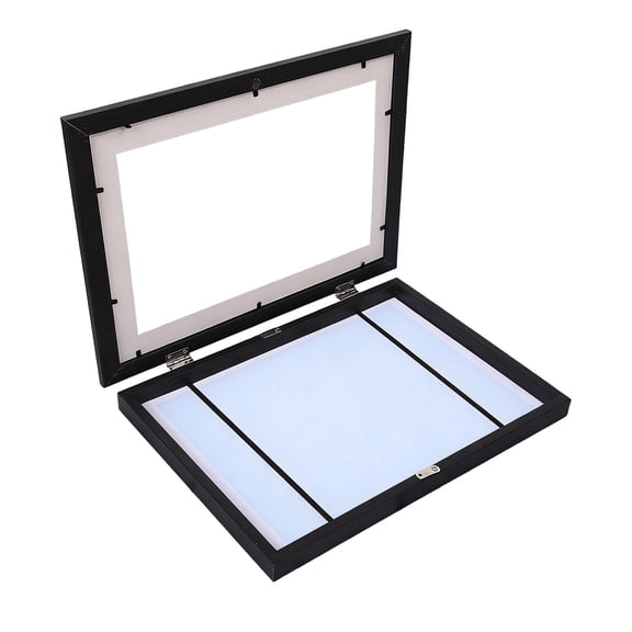 Art Display Frame Changeable Picture Frame with Front Opening for Art Projects and Home Decor Wall Art Storage and Gallery Display Black