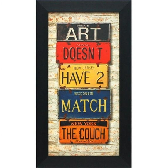 Art Doesn't Have 2 Match Framed Print