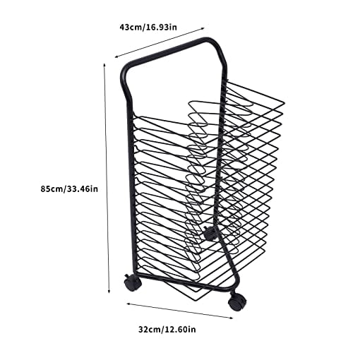 Art Drying Rack with Wheels for Classroom Painting Crafts 16 Shelves ...