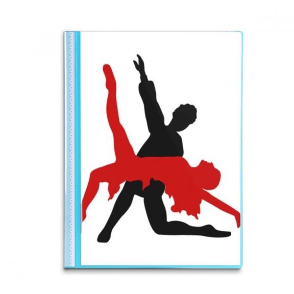 Art Duet Dance Social Dancing Book Sheet Protectors Portfolio Binder Folder