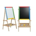 thumbnail image 1 of Art Easel for Kids, MoHern Kids Chalkboard Easel, Double Sided Children Standing Chalkboard, 1 of 7