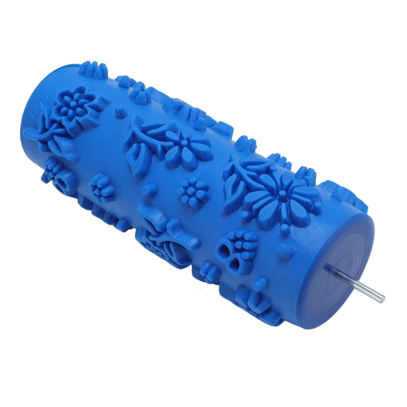 Art Embossing Paint Roller - 5 Inch Rubber Roller for DIY Wall Decoration and Pattern Painting
