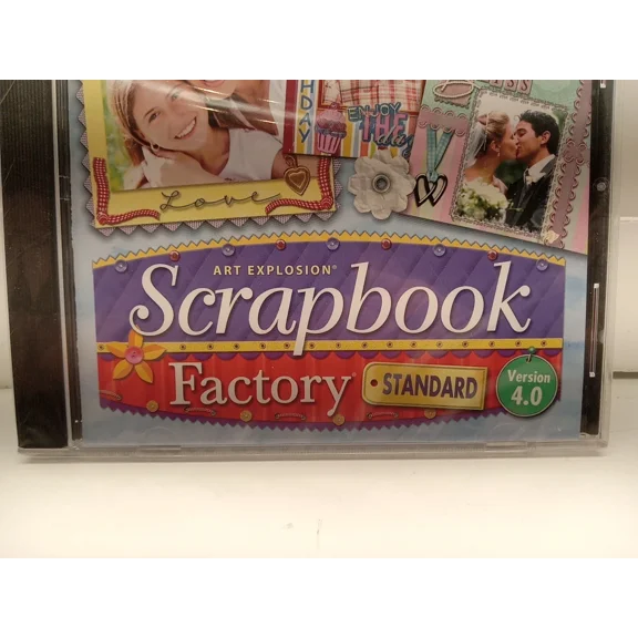 Art Explosion Scrapbook Factory - Standard - Version 4.0 (Pc Cd Rom, 2007) New