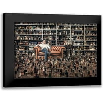 Art, Fabi 14x11 Black Modern Framed Museum Art Print Titled - Raaandsup1;L-The Gluttonous