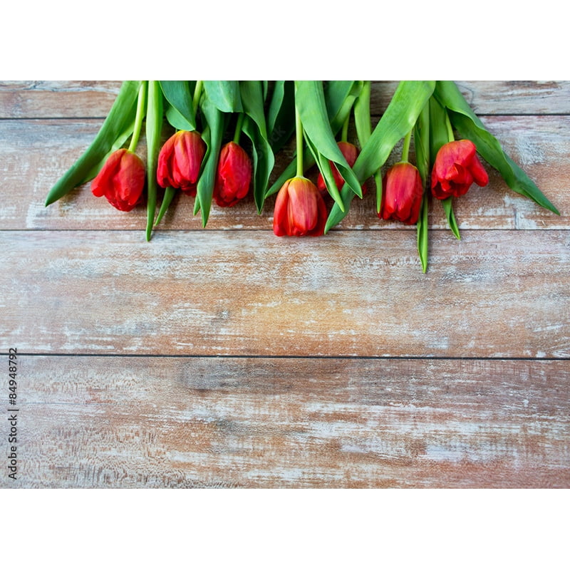 Art Fabric Photography Backdrops Props Flower Wood Planks Photo Studio Background HBB07