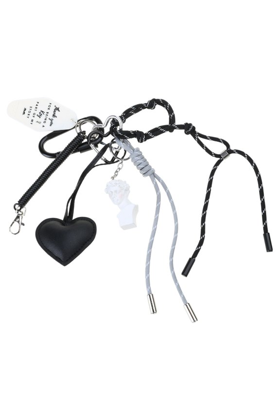Art Figure Keyring Portable Alloy Accessory Artistic Keychain Art Pendant Fashionable Bag Charm Suitable for Bags