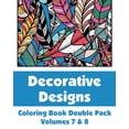 thumbnail image 1 of Art-Filled Fun Coloring Books Decorative Designs Coloring Book Double Pack (Volumes 7 & 8), (Paperback), 1 of 1