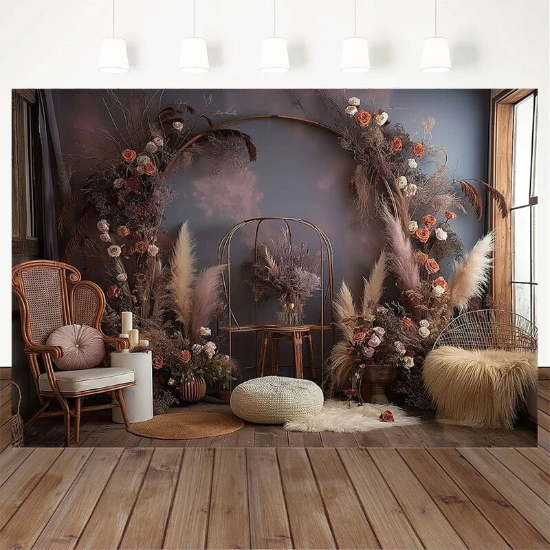 Art Flower Wall Backdrop For Photography Princess Bride Birthday Photo ...