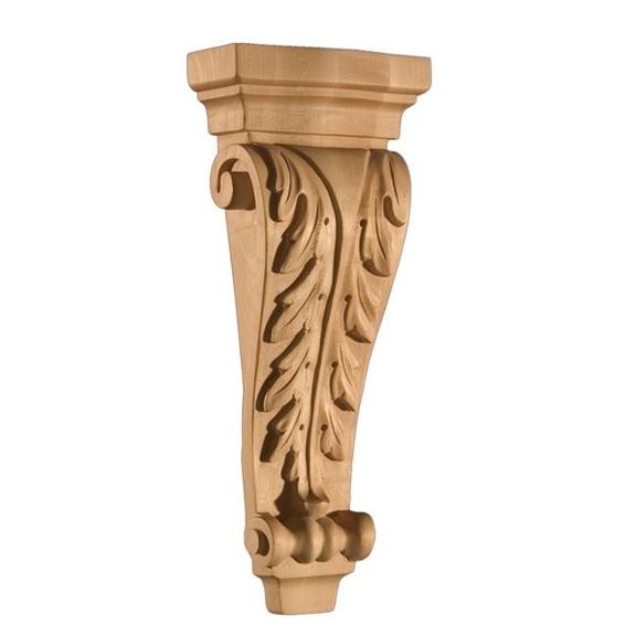 Art For Everyday ARCBL AC2 M Corbel Acanthus Maple, 6 x 2.5 x 13.75