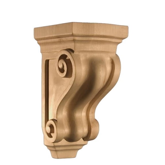 Art For Everyday ARCBL TR3 M Corbel Scroll Maple, 4.75 x 5.5 x 9.5