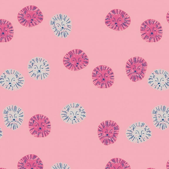 Art Gallery Fabrics Selva 100% Cotton Poplin Fabric Lush Lions Love - per yard