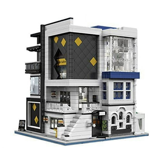 Art Gallery Modular Building Blocks Toy Bricks Model City Street View MOC Buildings Set | General Jim's Toys | Compatible with Lego, Cobi, Wange, Sembo and all major brick building brands.