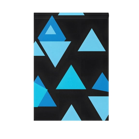 Art Geometric Triangle and Line Garden Flag House Banner 12" x 18" Double Sided Outdoor Yard Decoration
