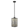 thumbnail image 1 of Art Glass Designs 12.5" Antique Style Outdoor Patio Mini Pendant with Frosted Art Glass, 1 of 2