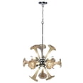 thumbnail image 1 of Art Glass Designs 60" Yuri Hand Blown 6-Light Chandelier, 1 of 2
