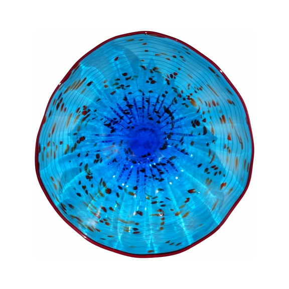 Art Glass Designs 9" Round Decorative Art Glass Wall Decoration