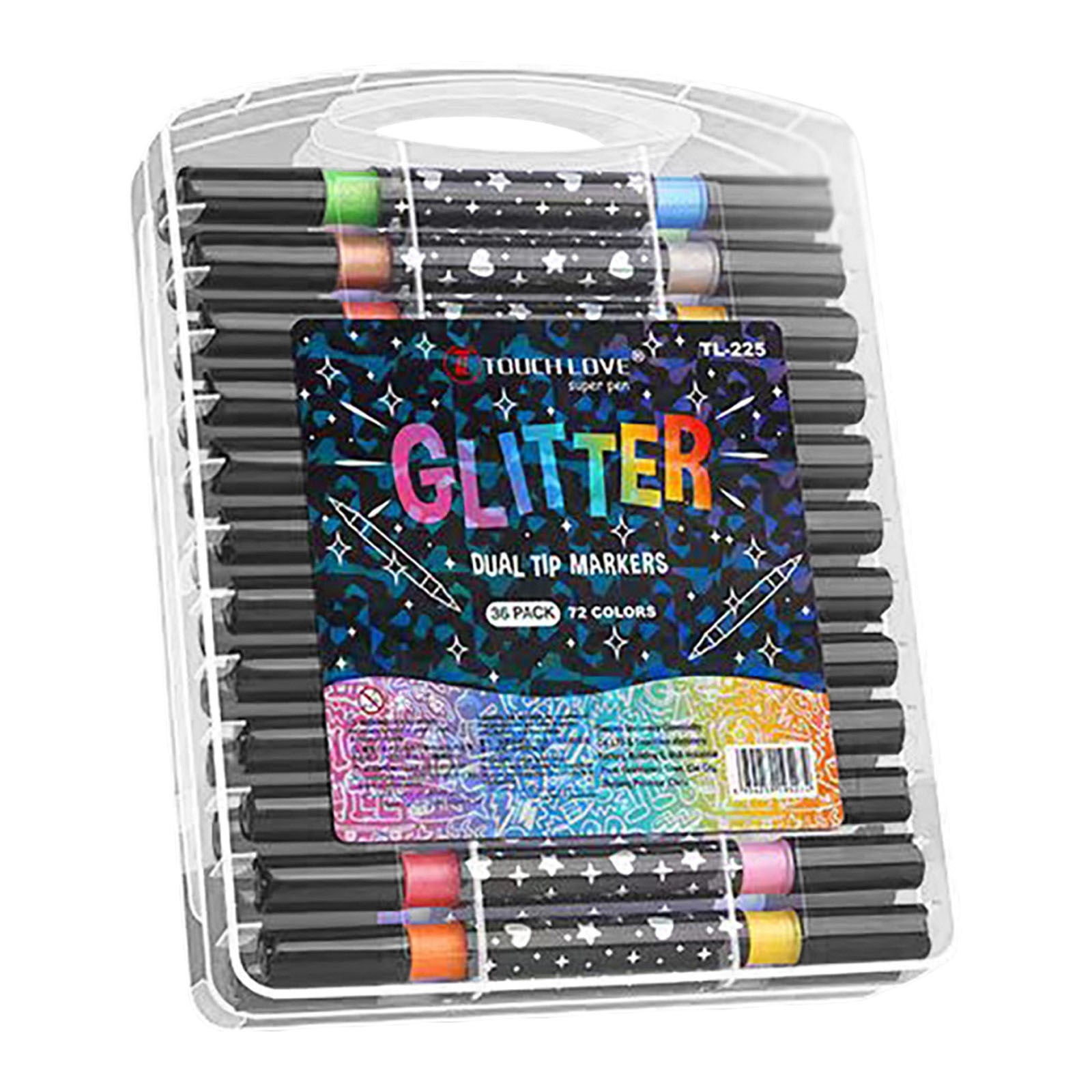 Art Glitter Gel Pens, 100 Color Glitter Pen Set for Making Cards, Neon Glitter Gel Marker for Adult Coloring Books, Journaling Crafting Doodling Drawing