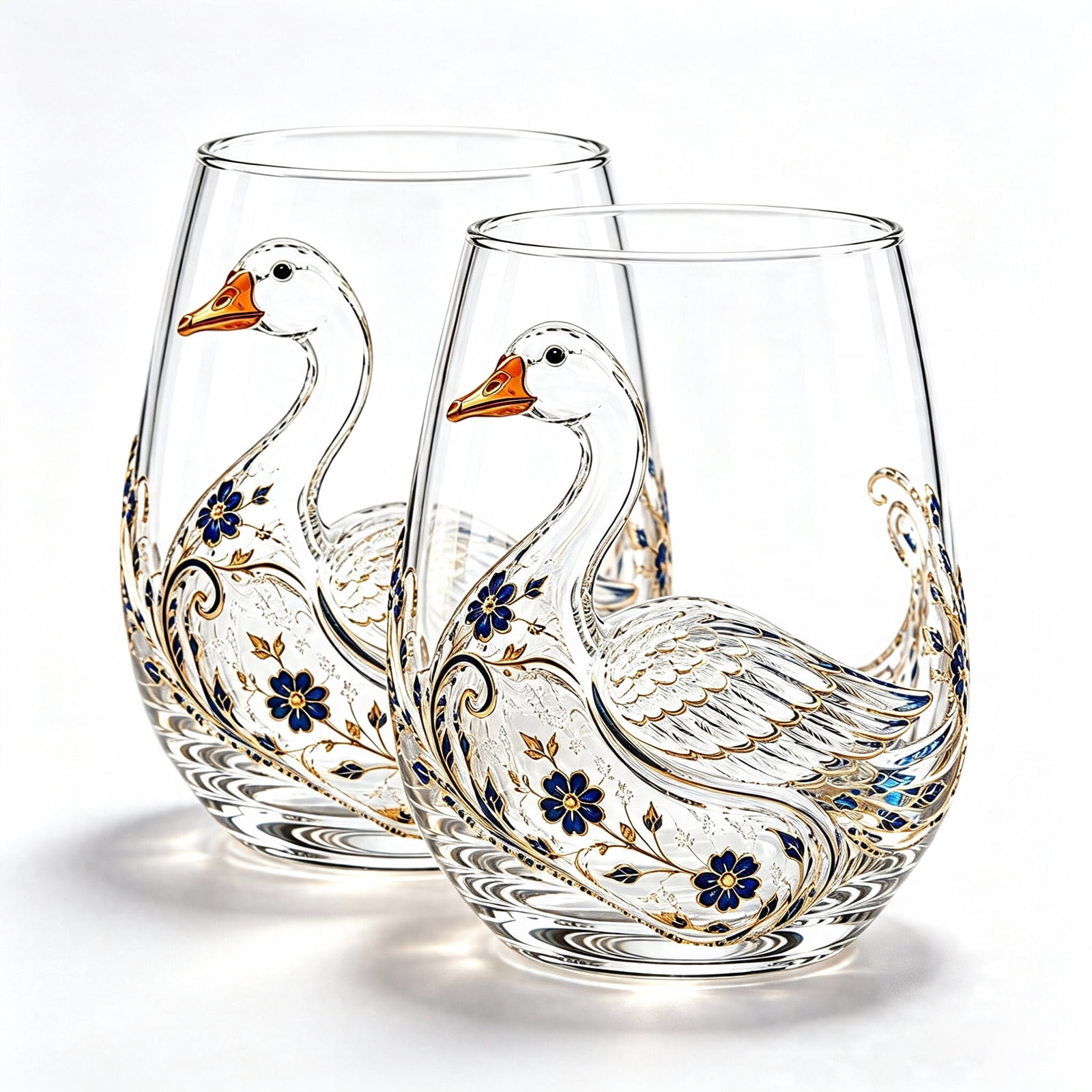 Art Goose Glass Cup,12 oz,Reusable Glassware Cup for Beverage,Soda ...