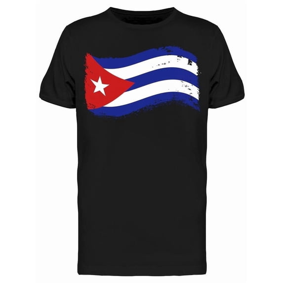 Art Grunge Cuba Flag Tee Men's -Image by Shutterstock