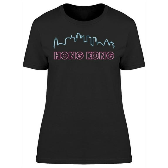 Art Hong Kong Skyline T-Shirt Women -Image by Shutterstock, Female Small
