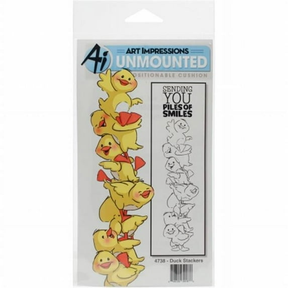 Art Impressions Stackers Cling Rubber Stamp Set 7X4-Duck