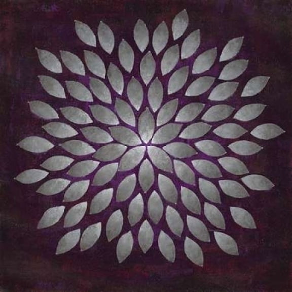 Art In Motion PDX420DAS1073LARGE Plum Star Burst 2 Poster Print by Dennis Dascher, 24 x 24 - Large