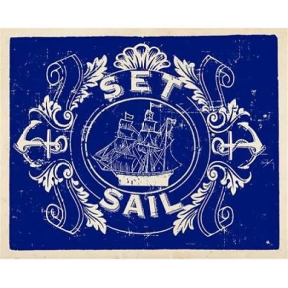 Art In Motion PDX902ZST2512SMALL Nautical Advice 8 Poster Print by Z Studio, 11 x 14 - Small