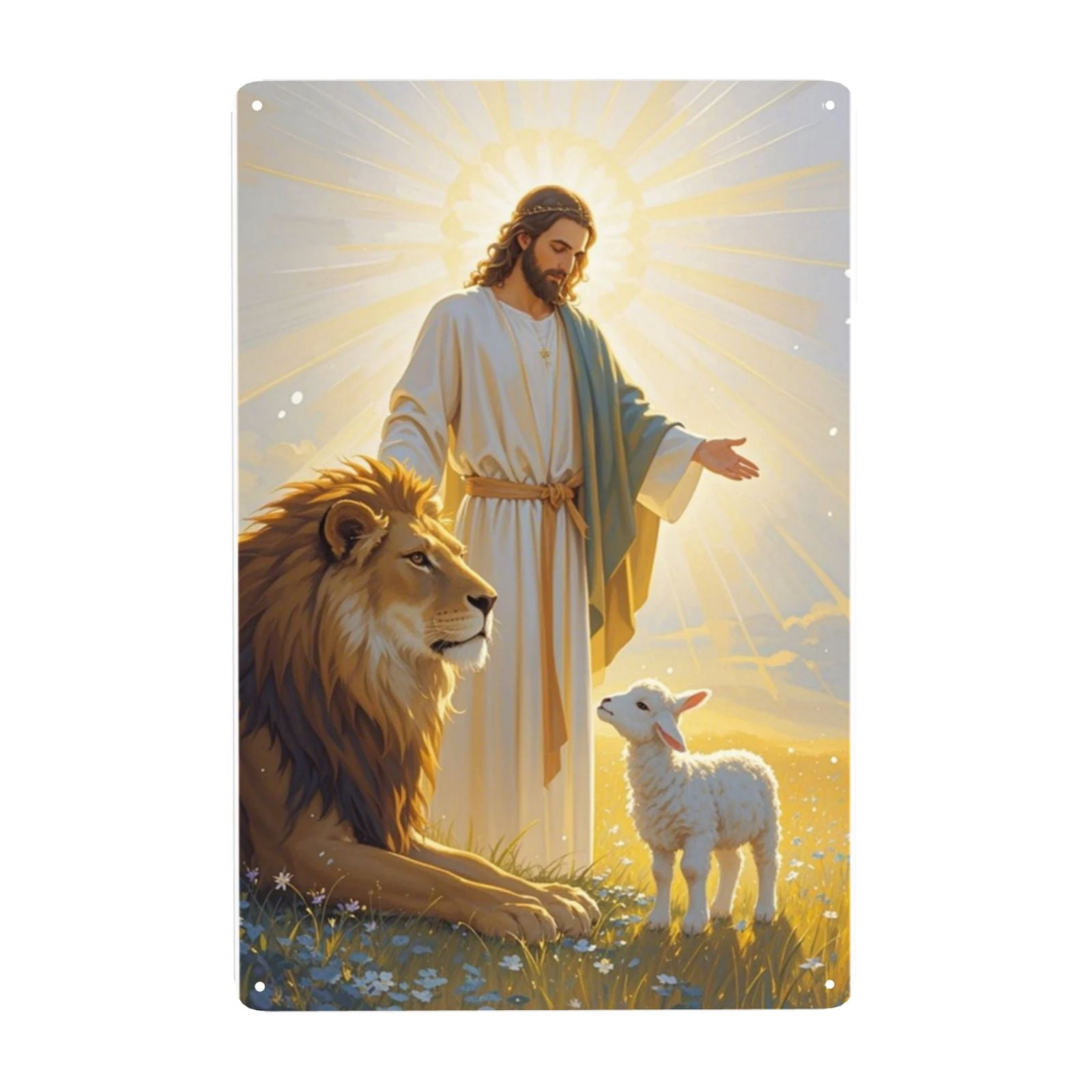 Art Jesus Metal Sign Art Art Jesus Tin Signs, Christian Home Decor ...