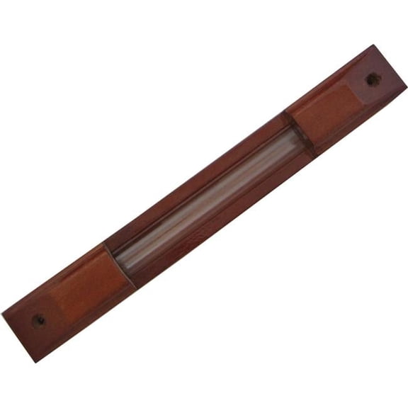 Art Judaica 12 cm Wood & Glass Mezuzah Cover