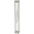 thumbnail image 1 of Art Judaica 24604 12 cm Transparent Plastic Mezuzah Cover with Rubber Cork - Silver SHIN, 1 of 1
