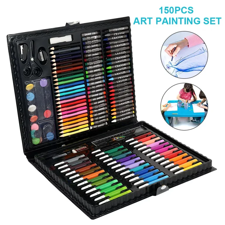 Art Kit Drawing Supplies Case, Kids Art Supplies Coloring Set for Ages 5 6  7 8 9 10 11 12 Artist Painting Drawing Kits for Girls Boys Teens School  Projects,150 pcs Box Art Kits Sets 