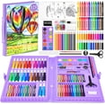 thumbnail image 1 of Art Kit, Vigorfun 121 Piece Drawing Painting Art Supplies for Kids Girls Boys Teens, Gifts Art Set Case Includes Oil Pastels, Crayons, Colored Pencils, Watercolor Cakes (Purple), 1 of 7