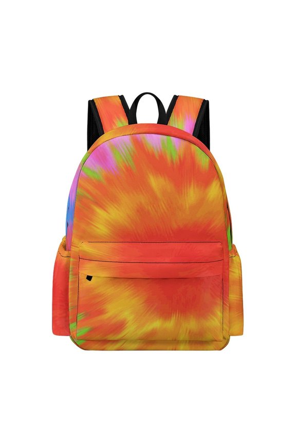 Art Large Capacity Backpack Bookbag Versatile Knapsack Sturdy Rucksack with Pockets
