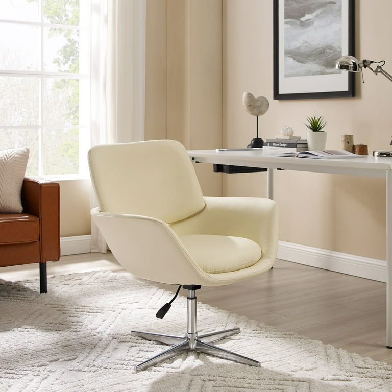 Art Leon Modern Desk Chair Faux Leather Adjustable Swivel No