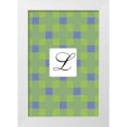 thumbnail image 1 of Art Licensing Studio 11x14 White Modern Wood Framed Museum Art Print Titled - Initials Pattern L, 1 of 4