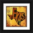 thumbnail image 1 of Art Licensing Studio 12x12 Black Ornate Wood Framed with Double Matting Museum Art Print Titled - Texas, 1 of 4