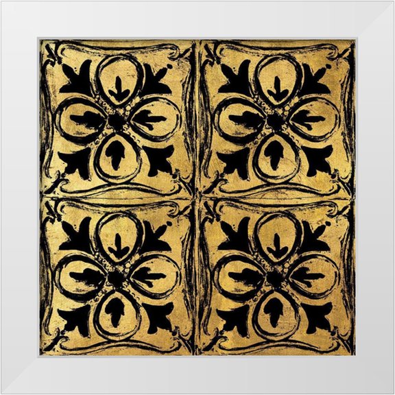 Art Licensing Studio 12x12 White Modern Wood Framed Museum Art Print Titled - BAndG Tileworks 3