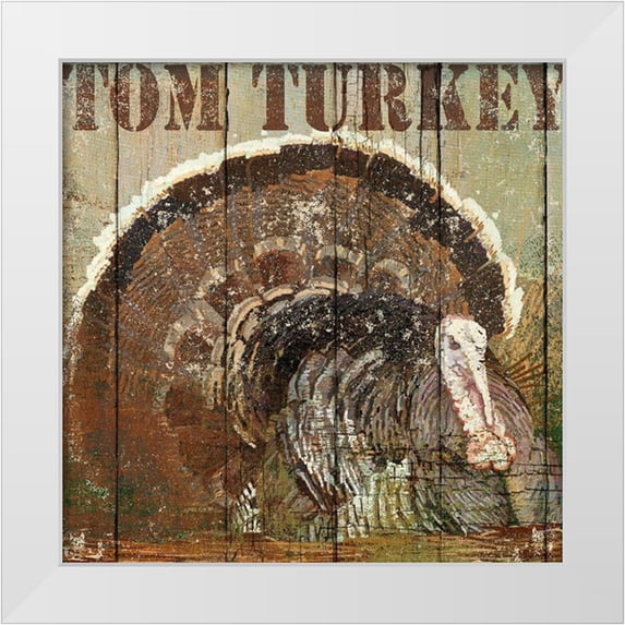 Art Licensing Studio 12x12 White Modern Wood Framed Museum Art Print Titled - Open Season Turkey