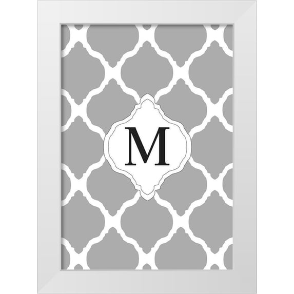 Art Licensing Studio 14x18 White Modern Wood Framed Museum Art Print Titled - M