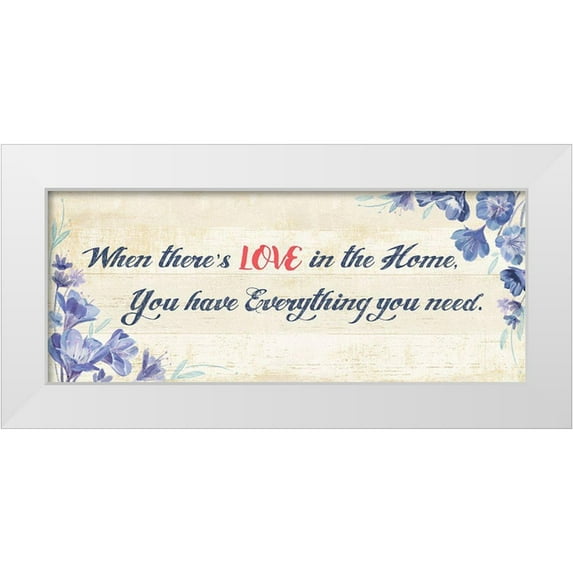 Art Licensing Studio 18x10 White Modern Wood Framed Museum Art Print Titled - You Have Everything