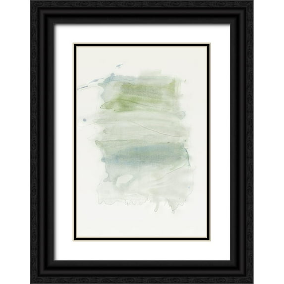 Art Licensing Studio 18x24 Black Ornate Wood Framed with Double Matting Museum Art Print Titled - Water flow 4