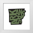 thumbnail image 1 of Art Licensing Studio 20x20 White Modern Wood Framed Museum Art Print Titled - Arkansas, 1 of 4