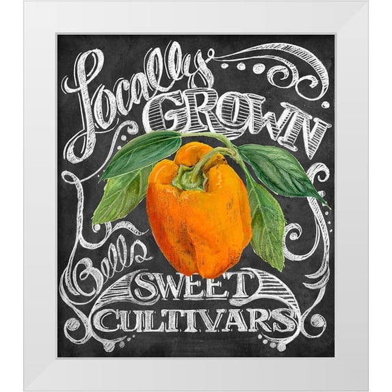 Art Licensing Studio 20x23 White Modern Wood Framed Museum Art Print Titled - Chalkboard Pepper