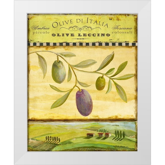 Art Licensing Studio 20x24 White Modern Wood Framed Museum Art Print Titled - Olive Grove Tuscana