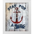 thumbnail image 1 of Art Licensing Studio 20x24 White Modern Wood Framed Museum Art Print Titled - Stay Anchor, 1 of 4