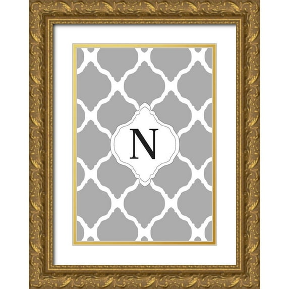 Art Licensing Studio 24x32 Gold Ornate Wood Framed with Double Matting Museum Art Print Titled - N