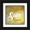 thumbnail image 1 of Art Licensing Studio 26x26 Black Ornate Wood Framed with Double Matting Museum Art Print Titled - Psalm Sun, 1 of 4
