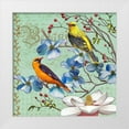 thumbnail image 1 of Art Licensing Studio 26x26 White Modern Wood Framed Museum Art Print Titled - Oriole Bird Botanical, 1 of 4