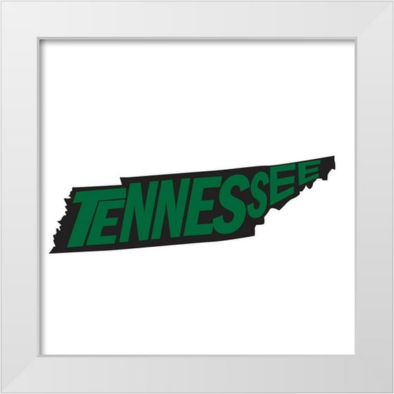 Art Licensing Studio 26x26 White Modern Wood Framed Museum Art Print Titled - Tennessee