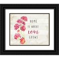 thumbnail image 1 of Art Licensing Studio 32x26 Black Ornate Wood Framed with Double Matting Museum Art Print Titled - Home Love, 1 of 4